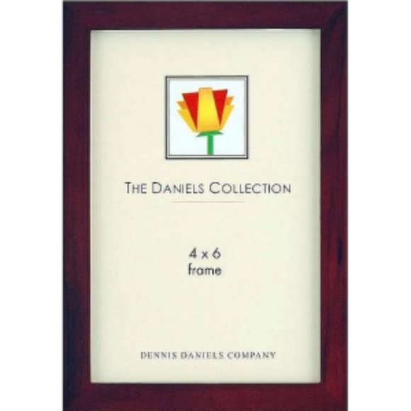 Dennis Daniels  4x 6" Walnut (Brown) W41 Classic Wood Photo Frame #W4104WN  New - Picture 1 of 3